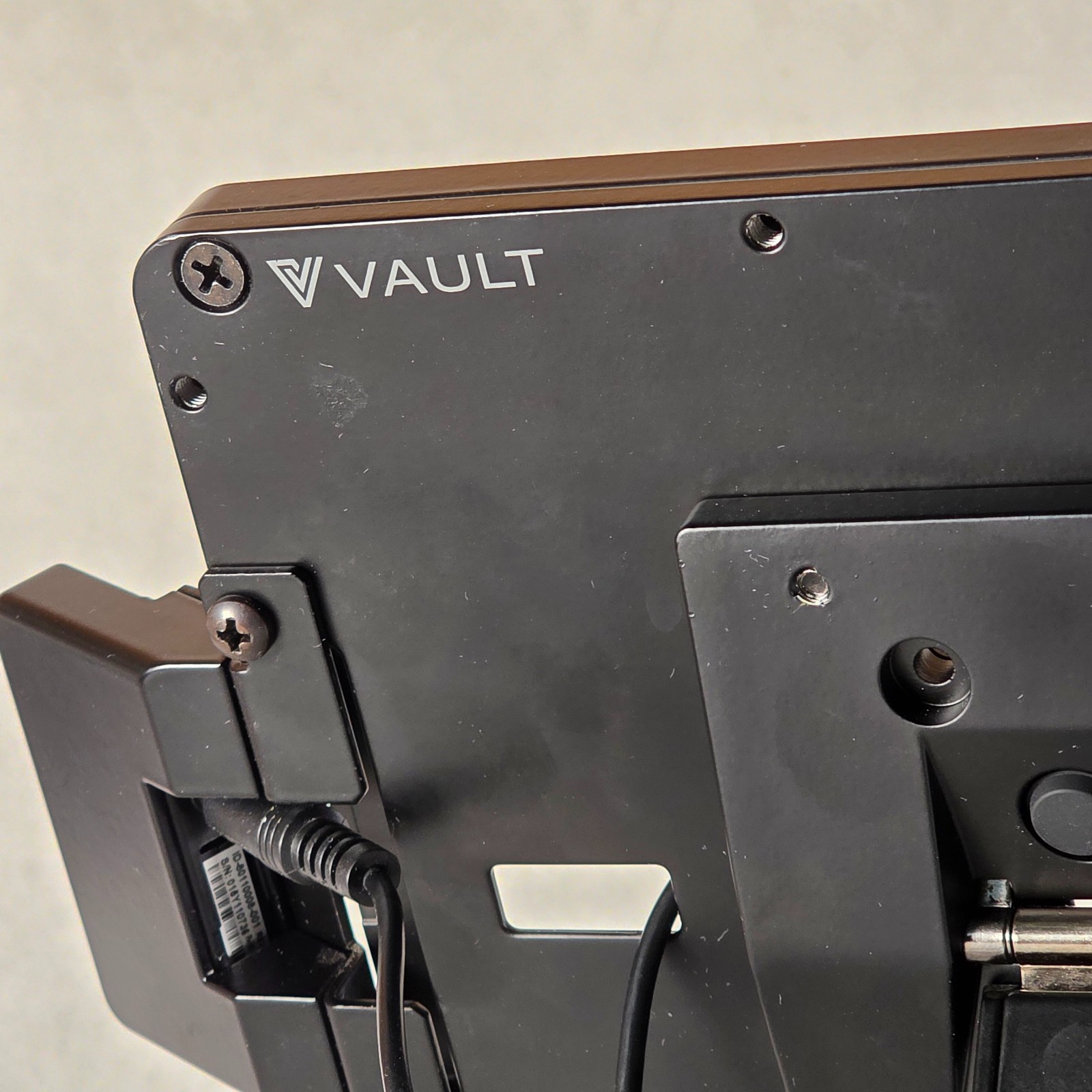VAULT Tablet Counter Stand With Card Reader iPad Security Locking Mounting Kiosk
