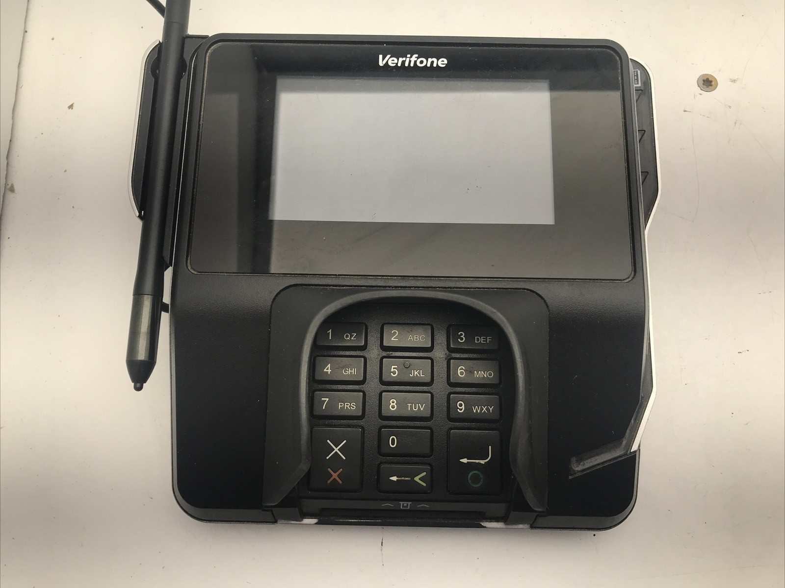 VeriFone MX 915 Credit Card Reader w/ AC adapter & MX900-02 POWERS ON UNTESTED