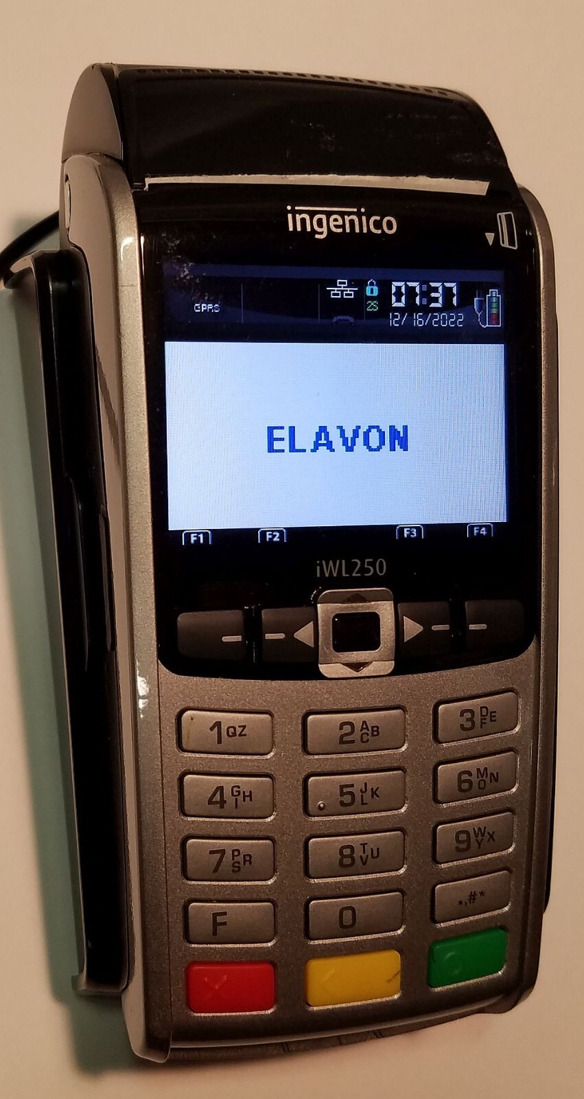 INGENICO iWL250 Credit Card Terminal With iWL200 Charging Station + ac power ada