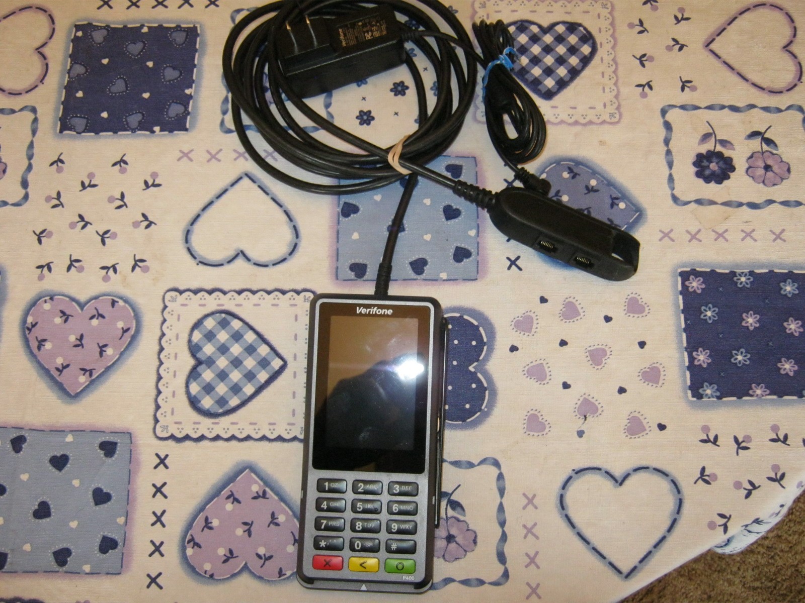 VeriFone P400 Plus Payment Terminal (Pin Pad) with Cable and Power Cord
