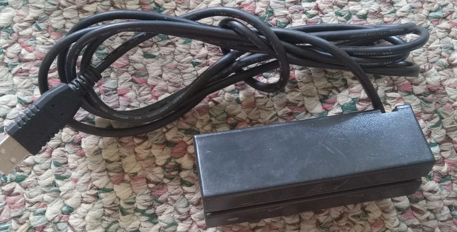 MagTek 21040110 USB Magnetic Stripe Card Reader Dual Head Swipe Reader Used