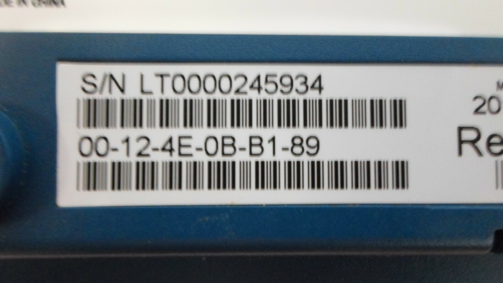 First Data Credit Card Terminal Model FD-100 P/N: 001078064 W/ADAPTER