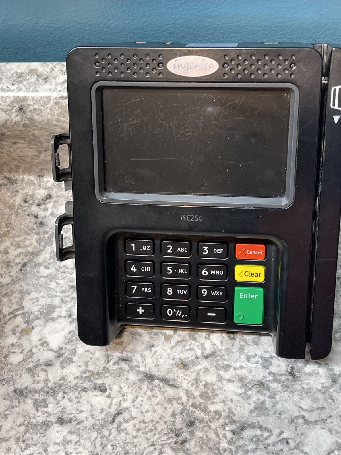 Ingenico ISC250 Terminal Credit Card Machine Not Tested Parts Only! 4 units