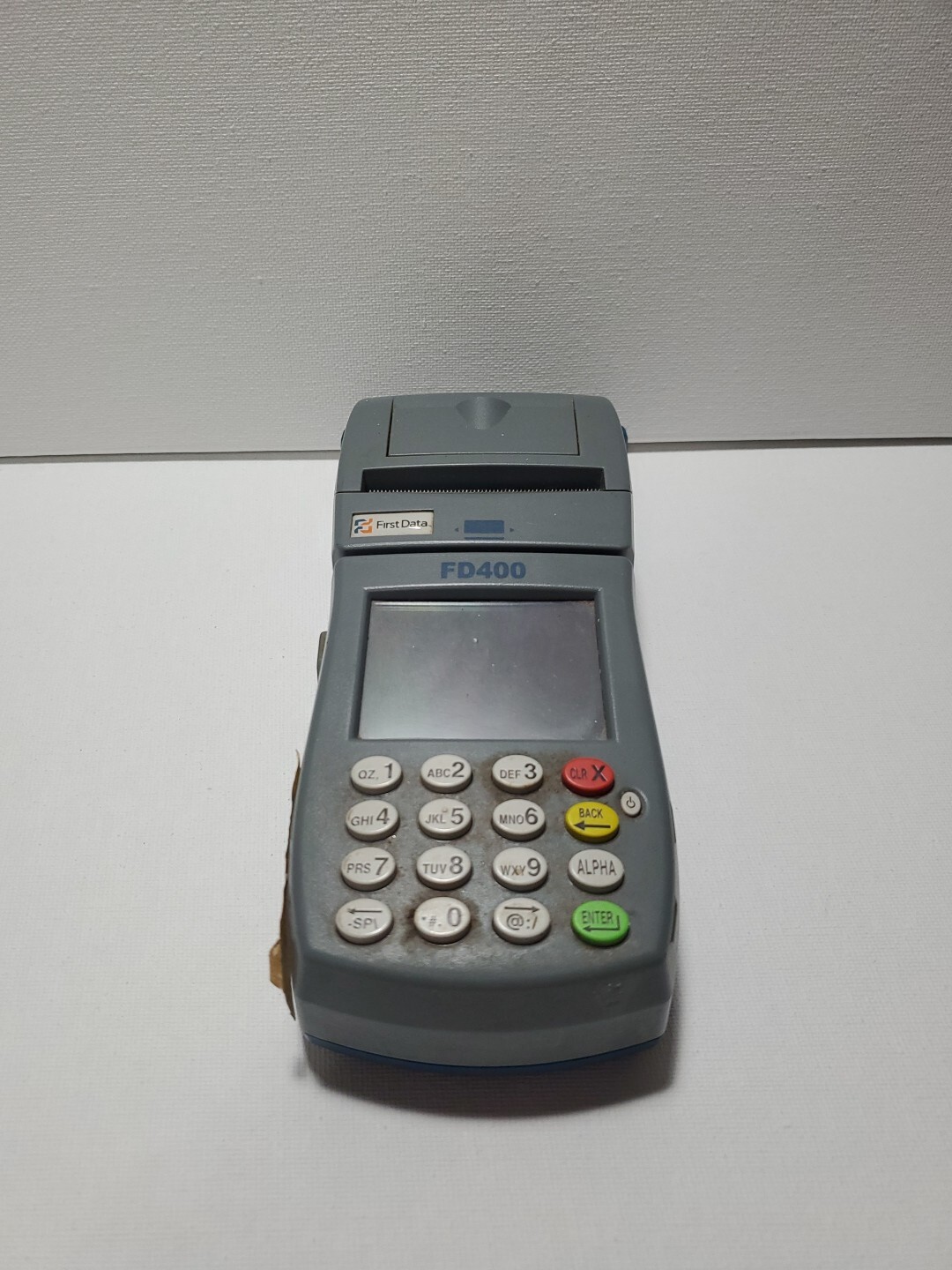 First Data FD-400 Point of Sale Credit Debit Card Machine Terminal No Charger