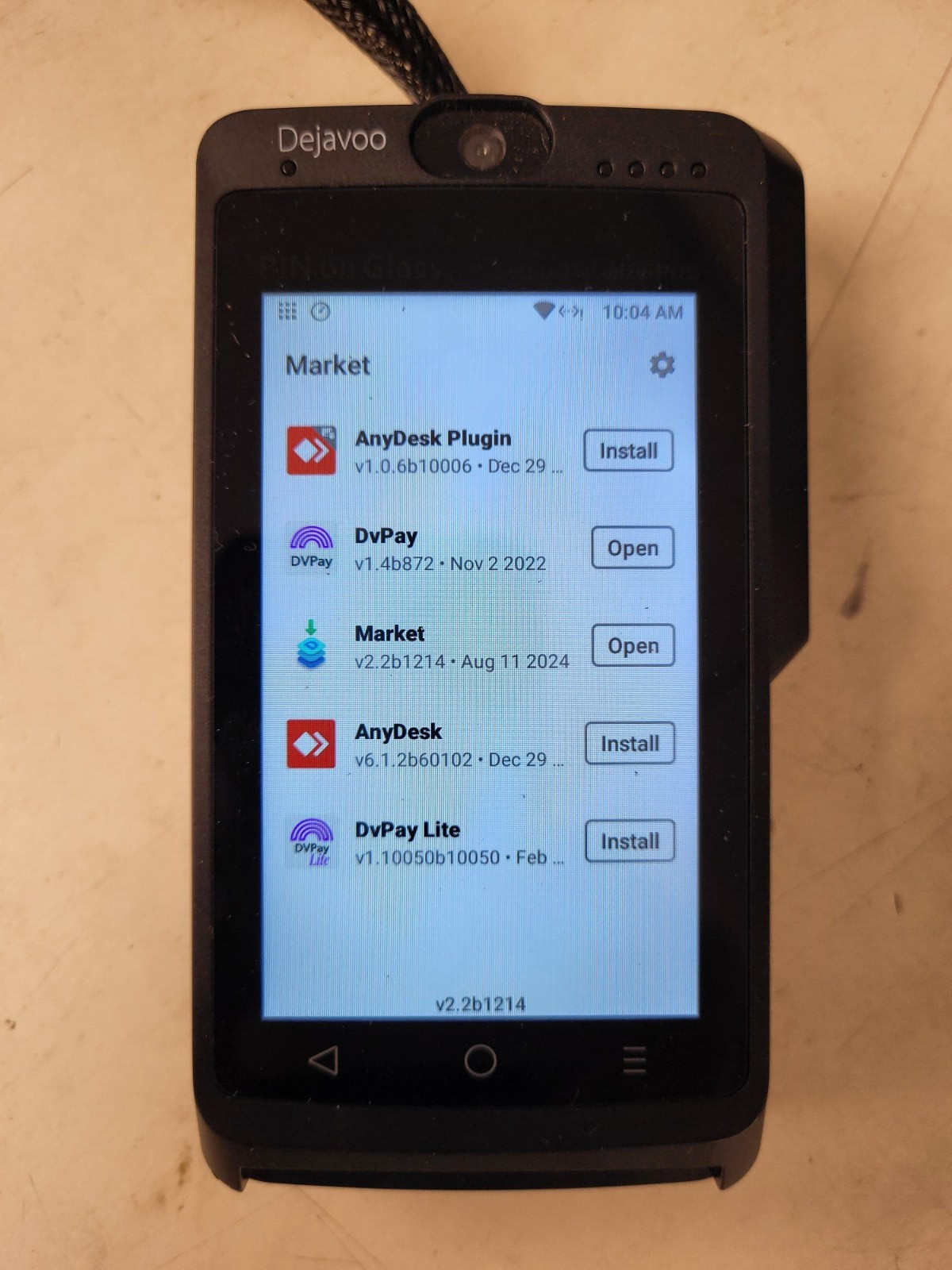 Dejavoo wizarPOS Q2 smart pos terminal used WP41108Q33200719