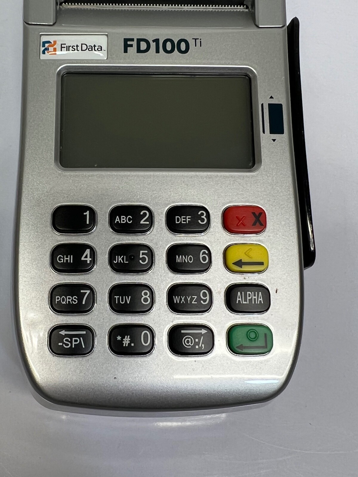 First Data FD100ti Silver Credit Card Terminal – Power cord