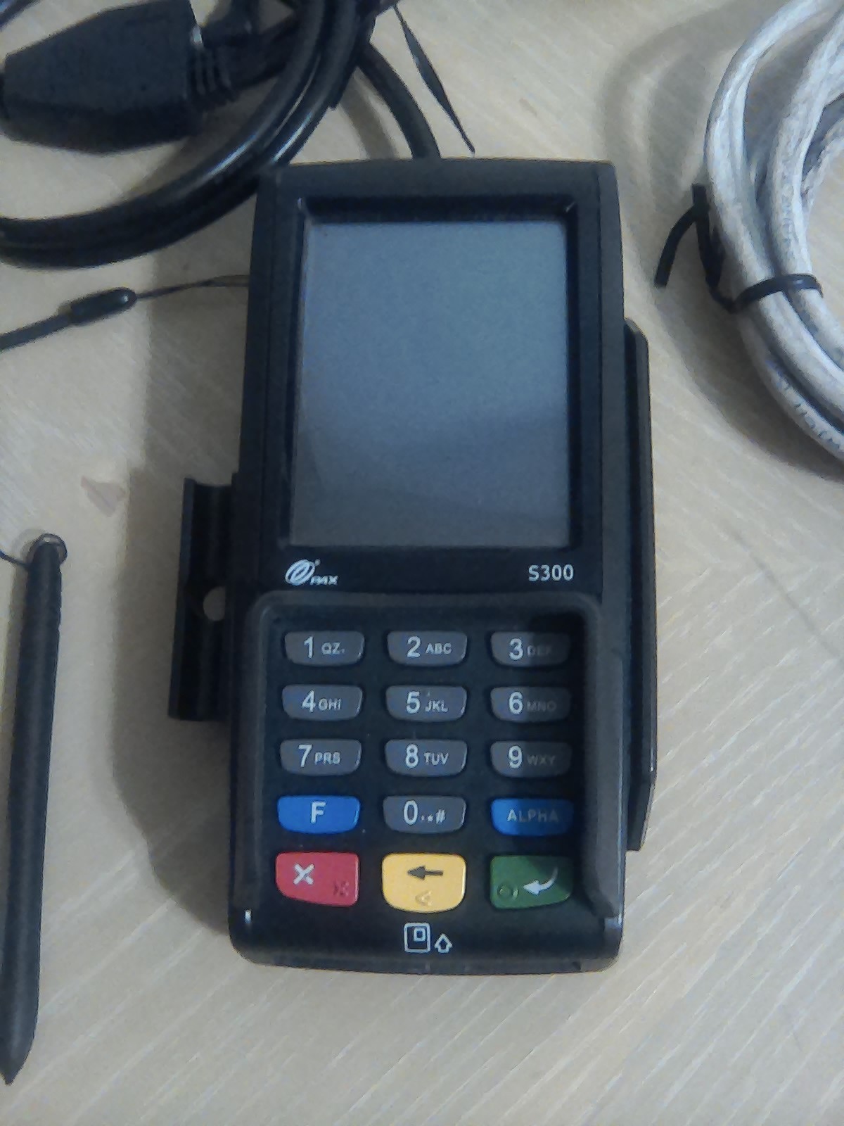 Pax S300 Integrated Pinpad Credit card Terminal w/ Cables S300-000-364-02NA