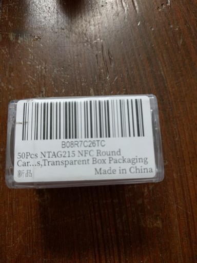 50 Pcs NFC Tags NTAG215 Blank NFC Cards Stickers, Rewritable Programmable NFC 21