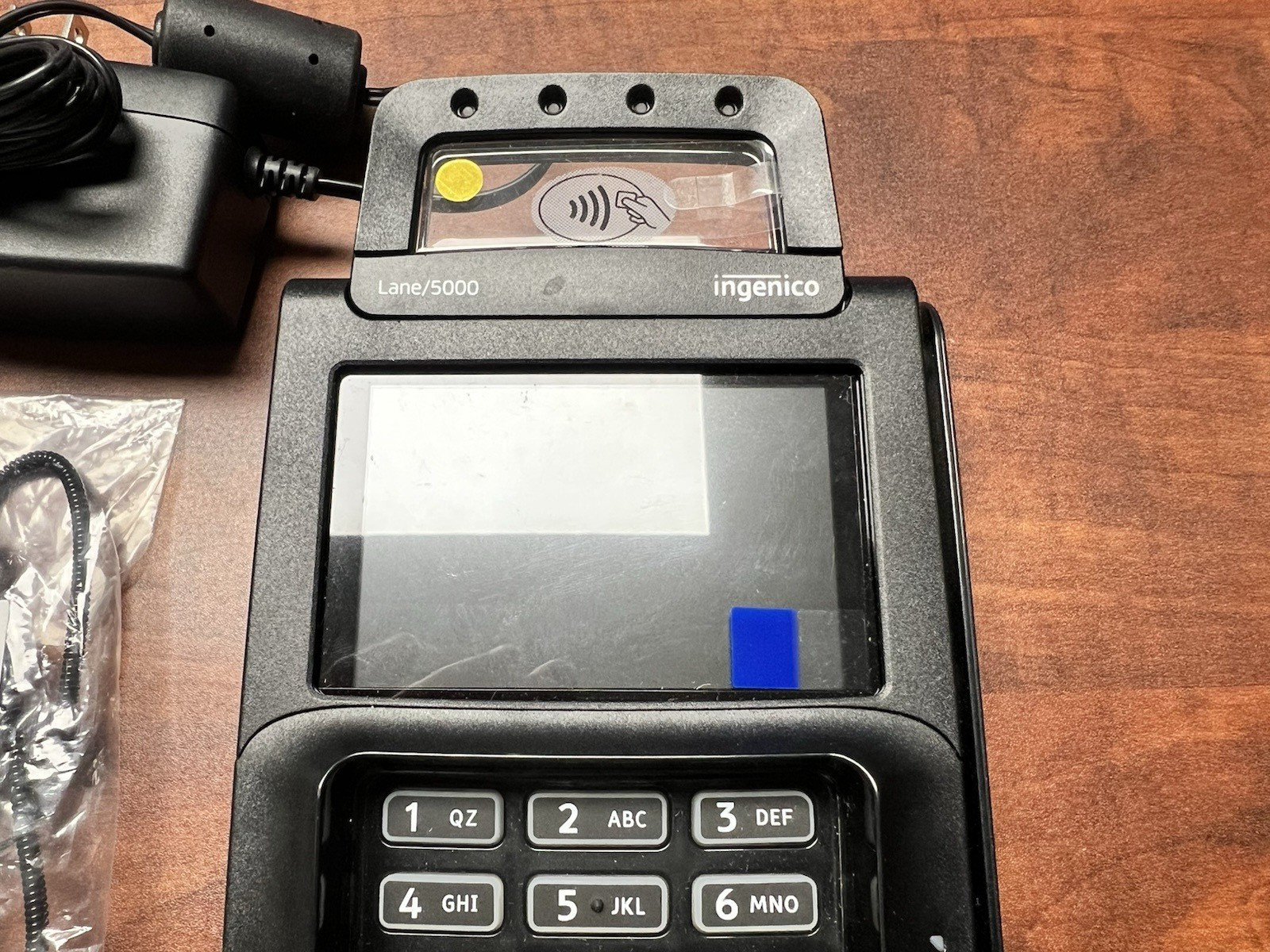 New Ingenico Lane 5000 V3 Payment Terminal w/ PSU, Stylus, Cable