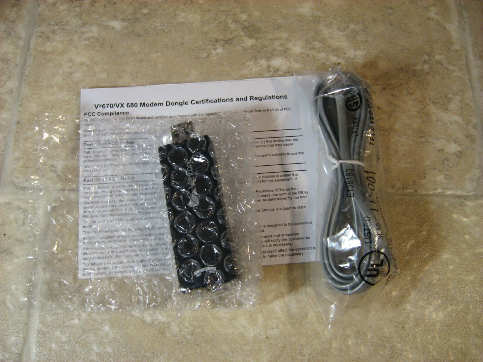 *New* Verifone Vx670 / Vx680 Modem Dongle (telephone)