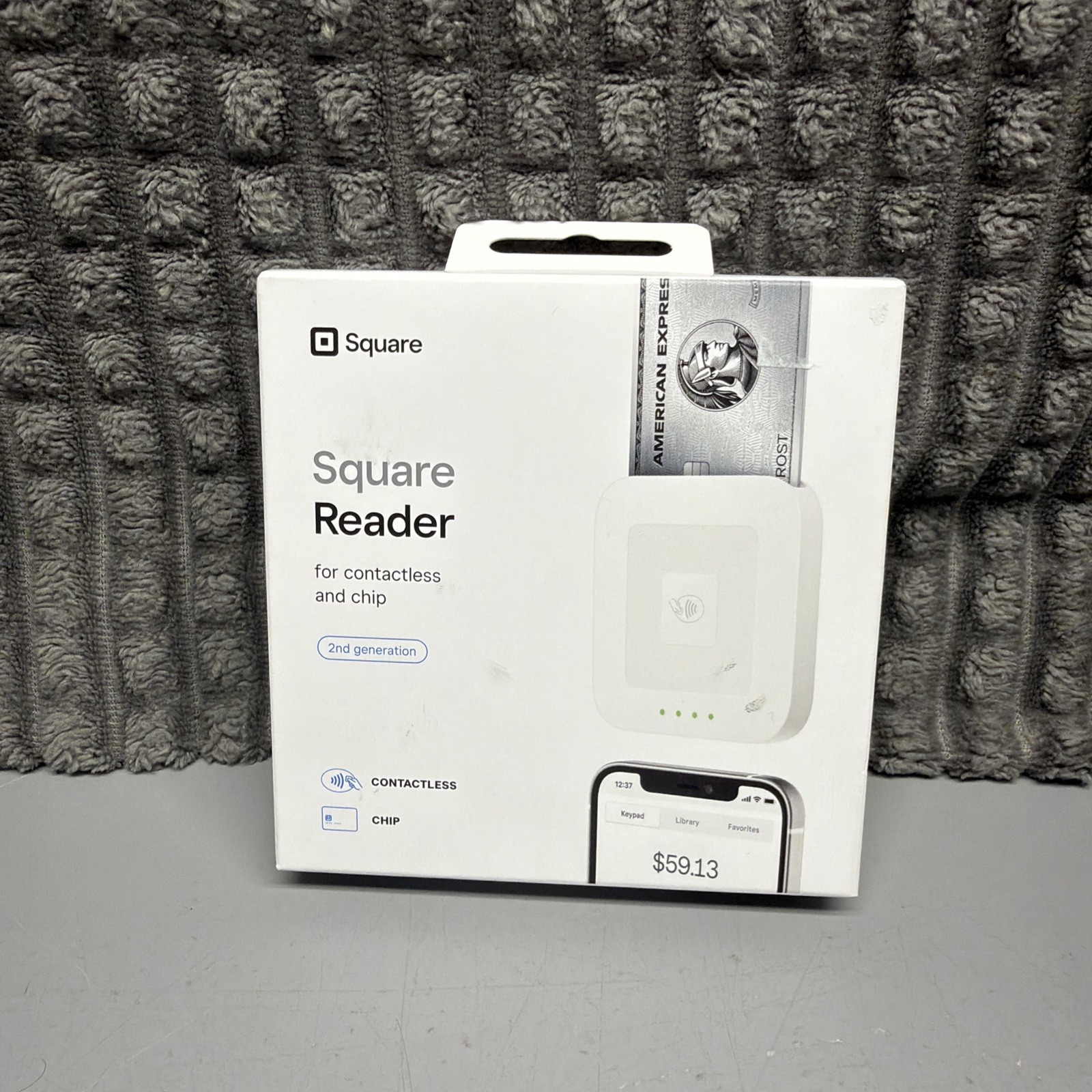New Square Card Reader for Contactless and Chip 2nd Generation White