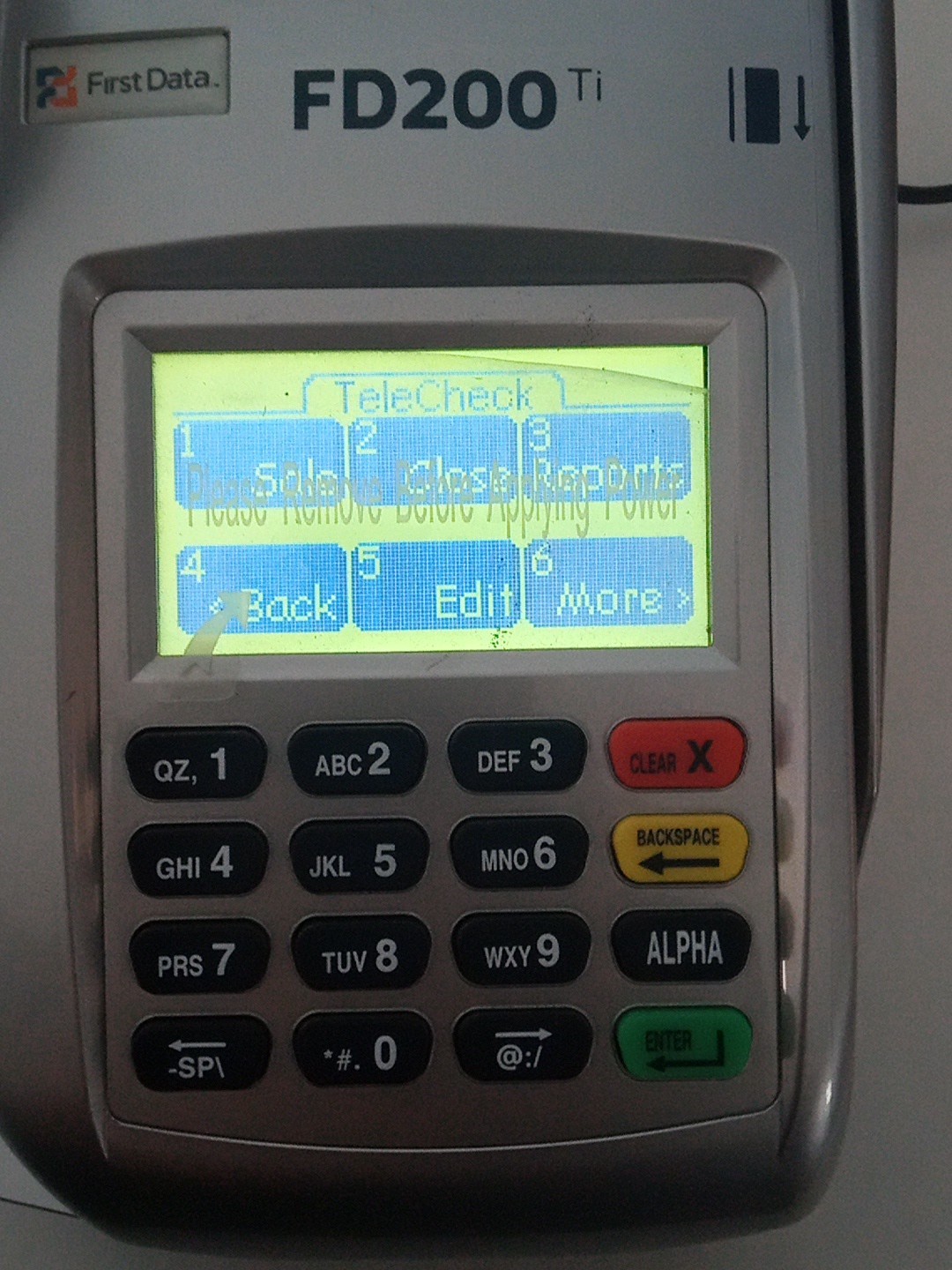 First Data FD200ti Touch Screen Credit Card Terminal