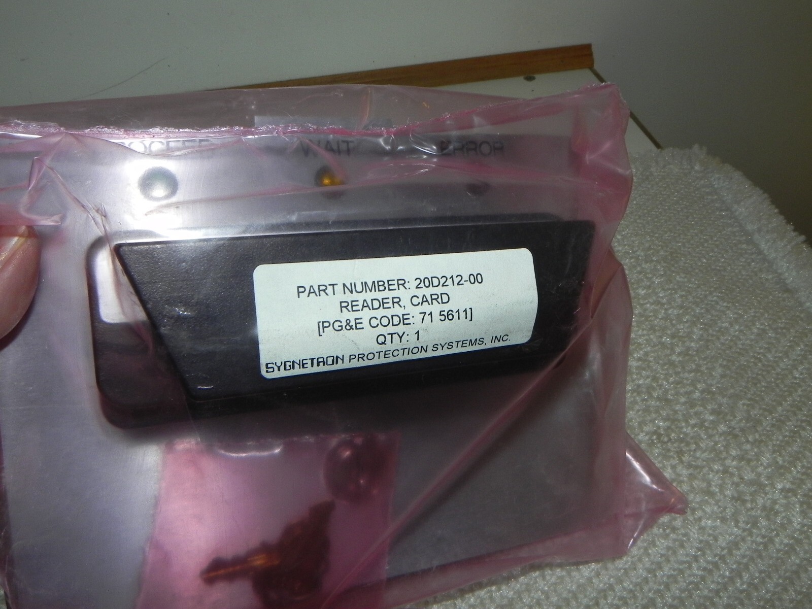 Sygnetron Protection System 20D212-00 Card Reader 3M027/AS020C155