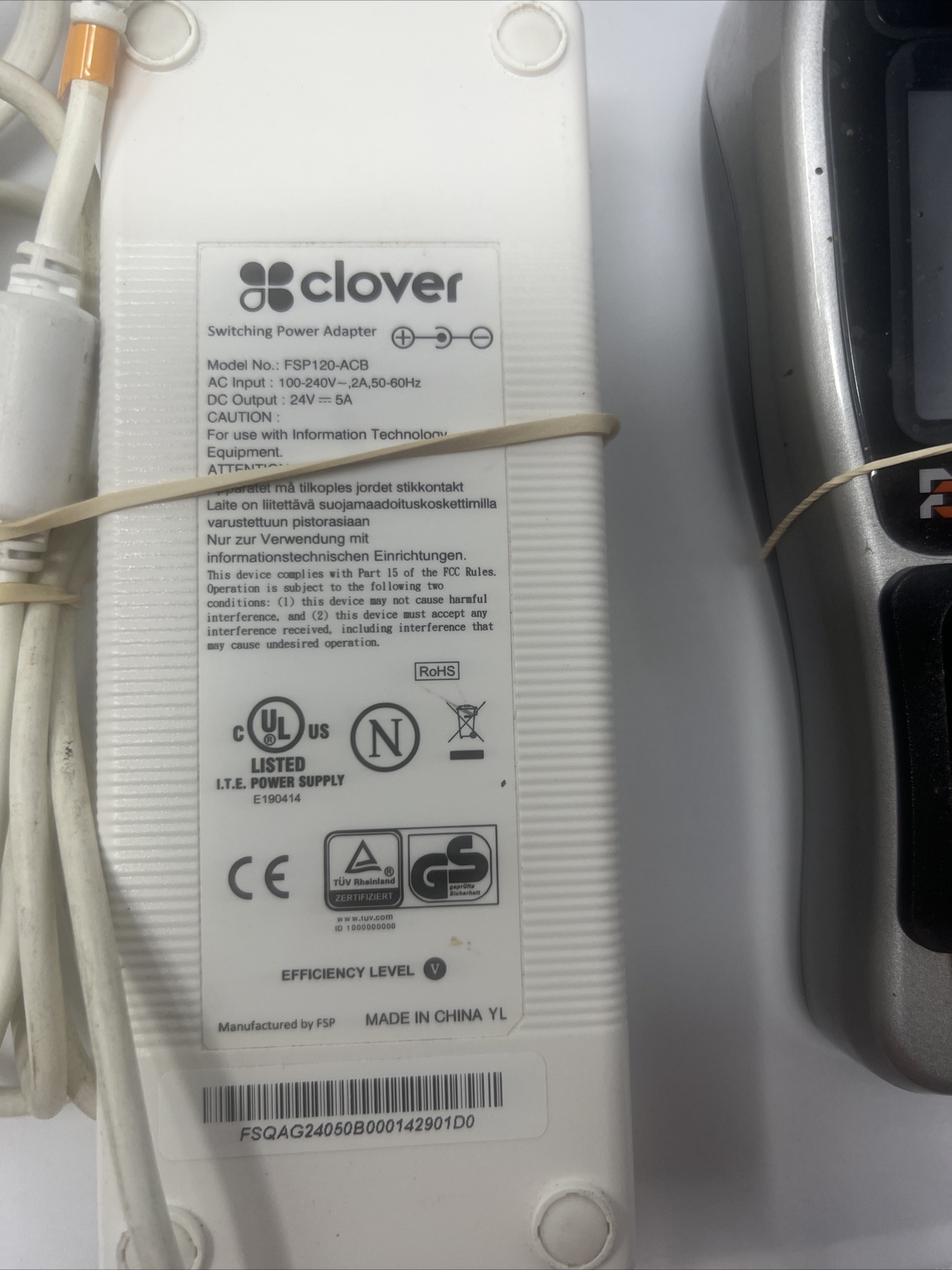 Clover C100 13″ POS 2 FSP-120 Power Cables 2 FD-40 Credit Card Terminals AS-IS