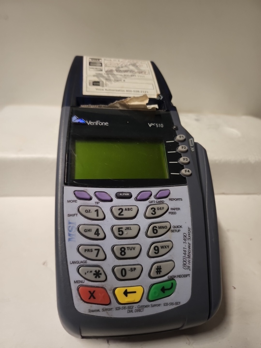 Verifone VX510 Credit Card Reader NO POWER CORD NOT TESTED