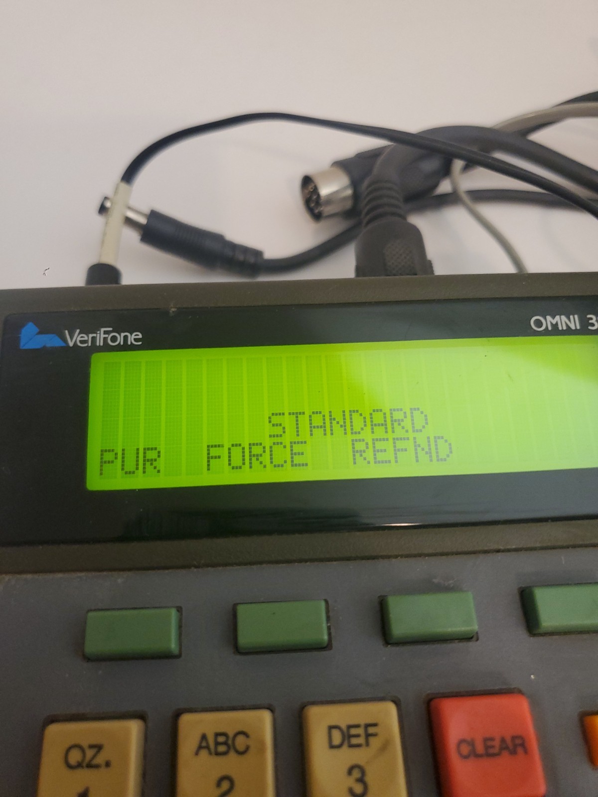 Vintage VeriFone Omni 396 Credit Card Terminal GE Card Services Retro Hacking