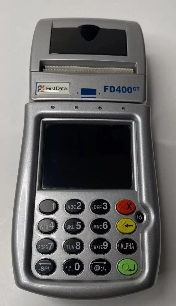 First Data FD400GT Credit Card Terminal Thermal Debit Card Machine Touchscreen