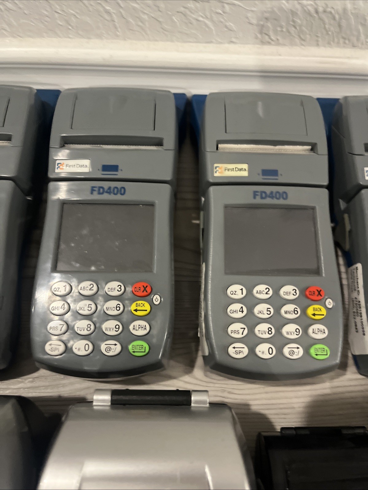 Lot Of 9 First Data FD 400/FD 130/FD 410 Pinpad Credit Card Reader