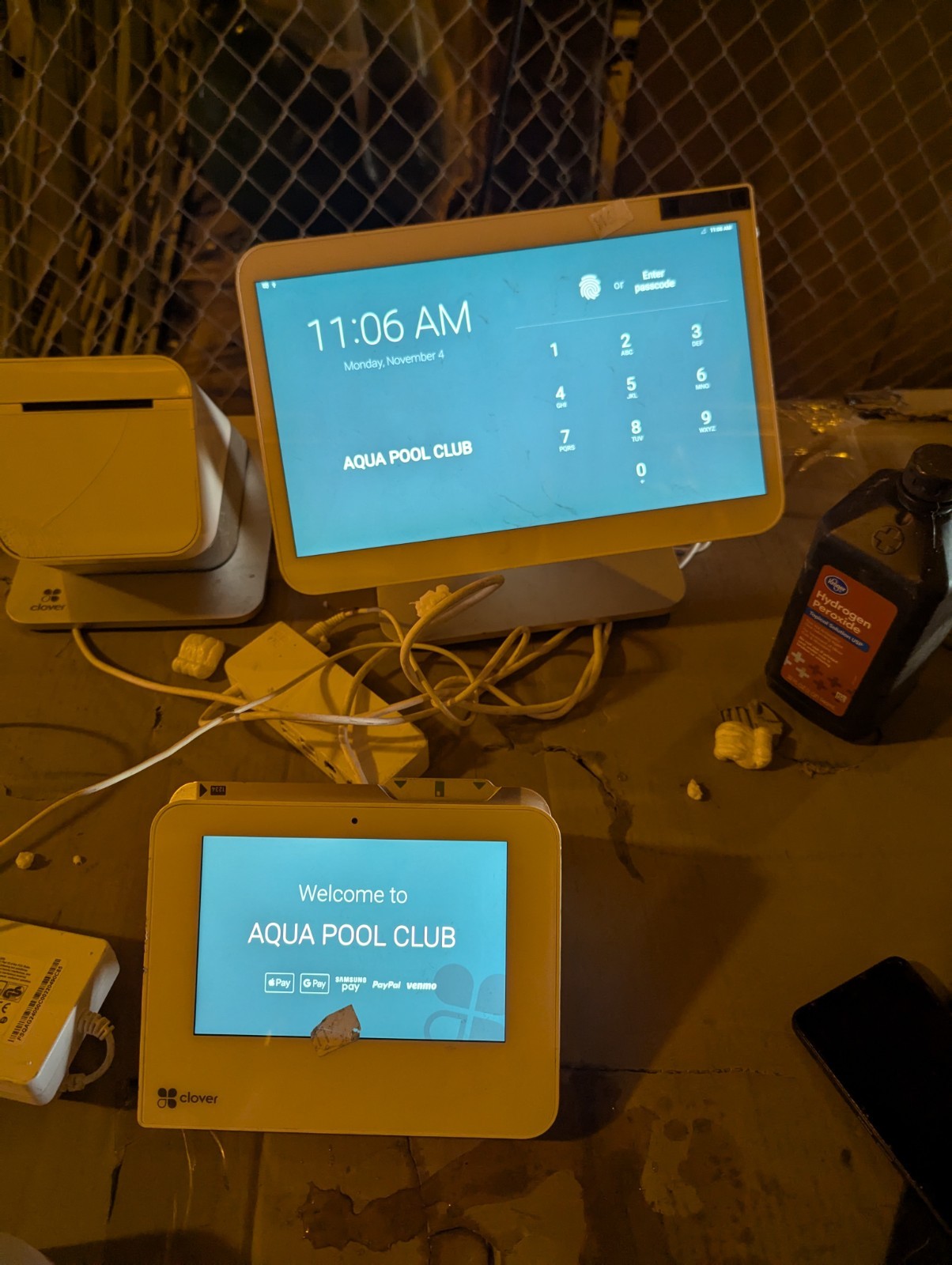 Clover S503 Pos Monitor W/Clover 503 Pro Monitor And P500 Receipt Printer