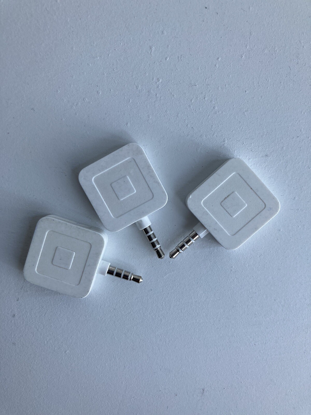 Square Credit Debit Card Reader for Apple iPhone and Android (SET OF 3) USED