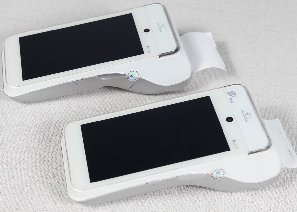 2x A920 Mobile Tablet Terminal POS Card Processor – Tested Working – no chargers