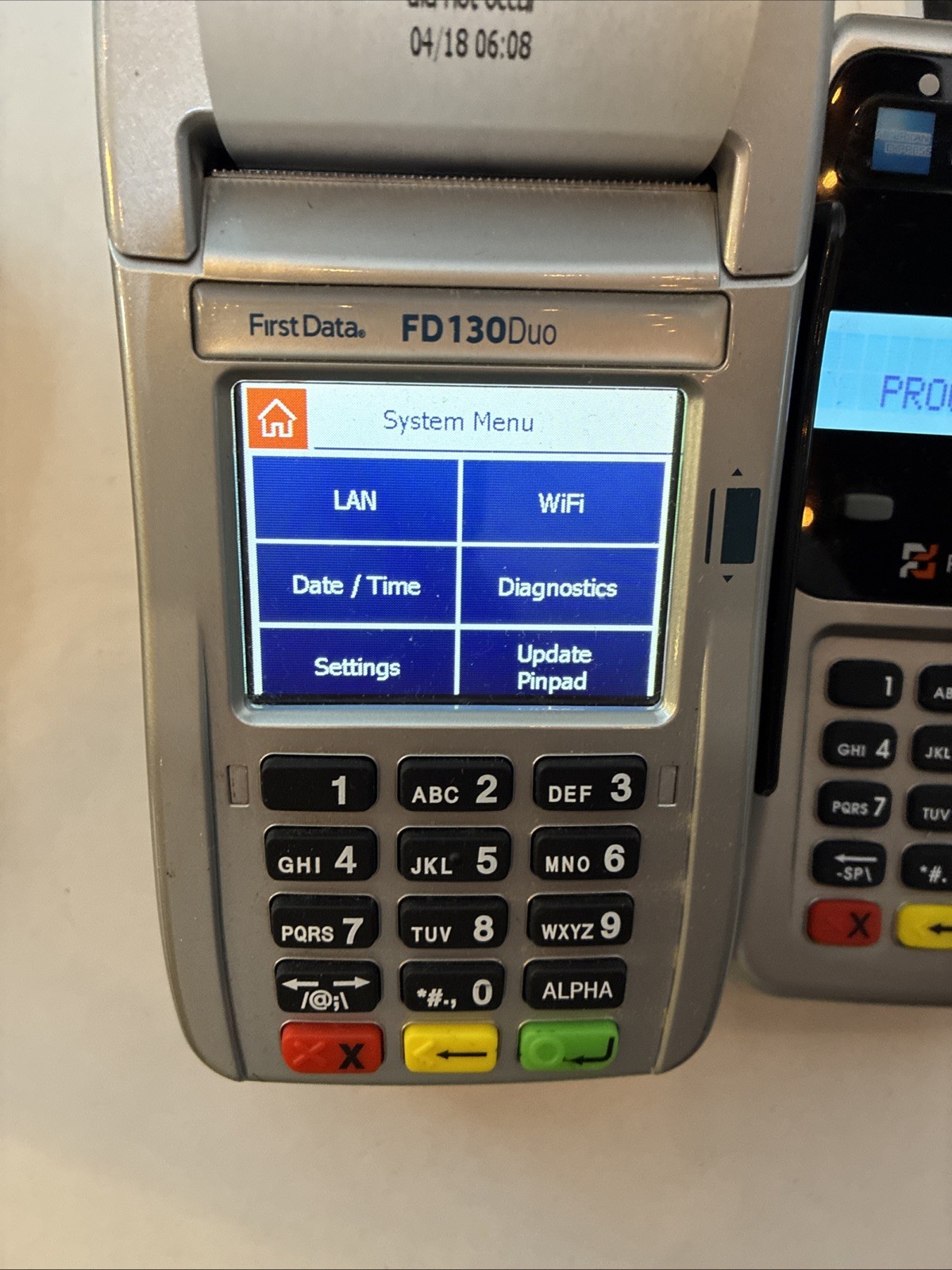 First Data FD130 Duo and FD-35 PIN Pad Credit Debit Card POS Terminal FD130Duo