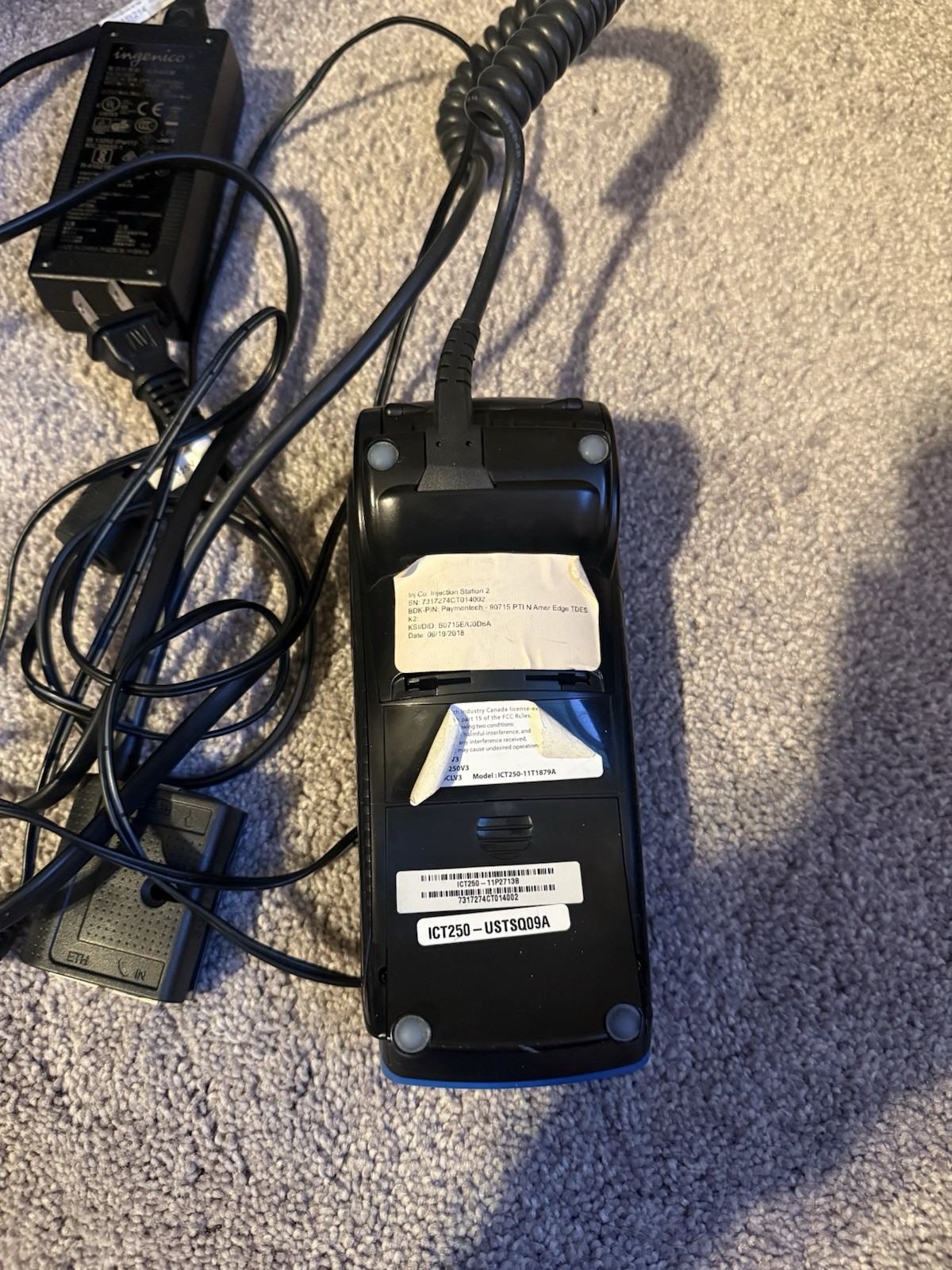 Ingenico ICT250 Credit Card Terminal Chase Bank