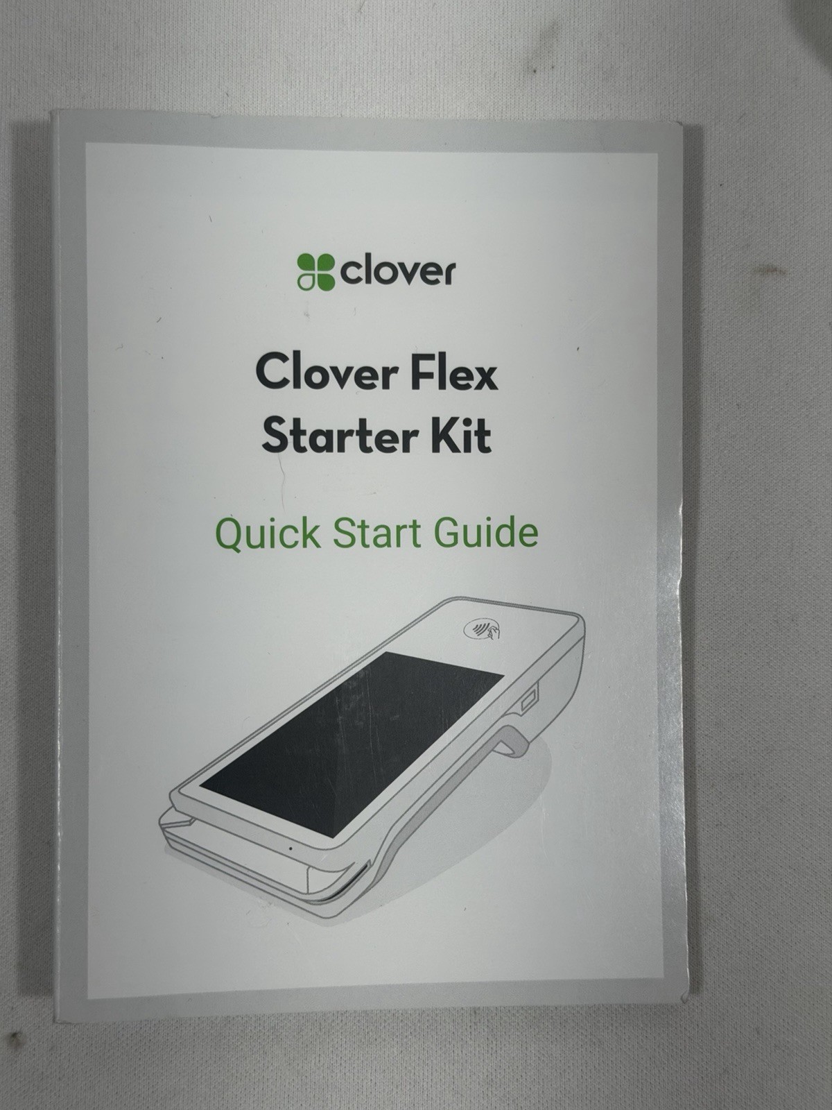 Clover Flex POS System Terminal Cradle Card Reader Untested As Is 75 Characters