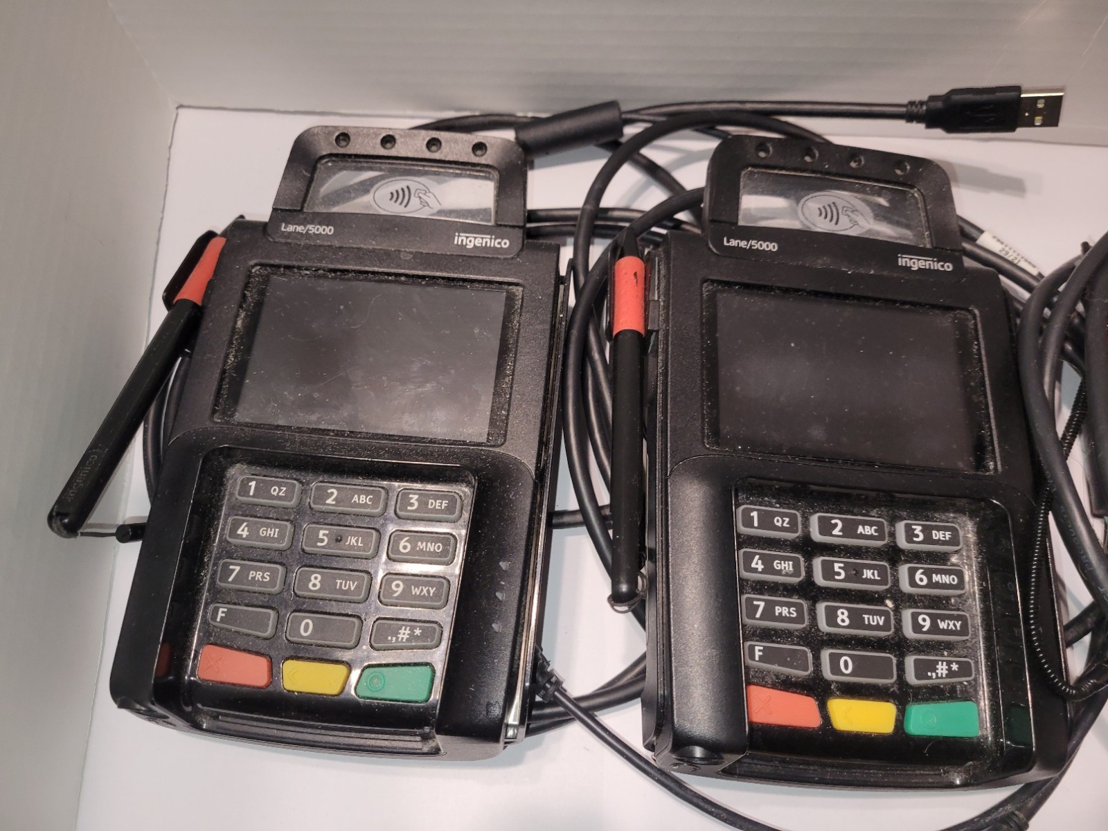 4 Units Ingenico Lane 5000 Credit Card Reader NFC Payment Terminal UNTESTED