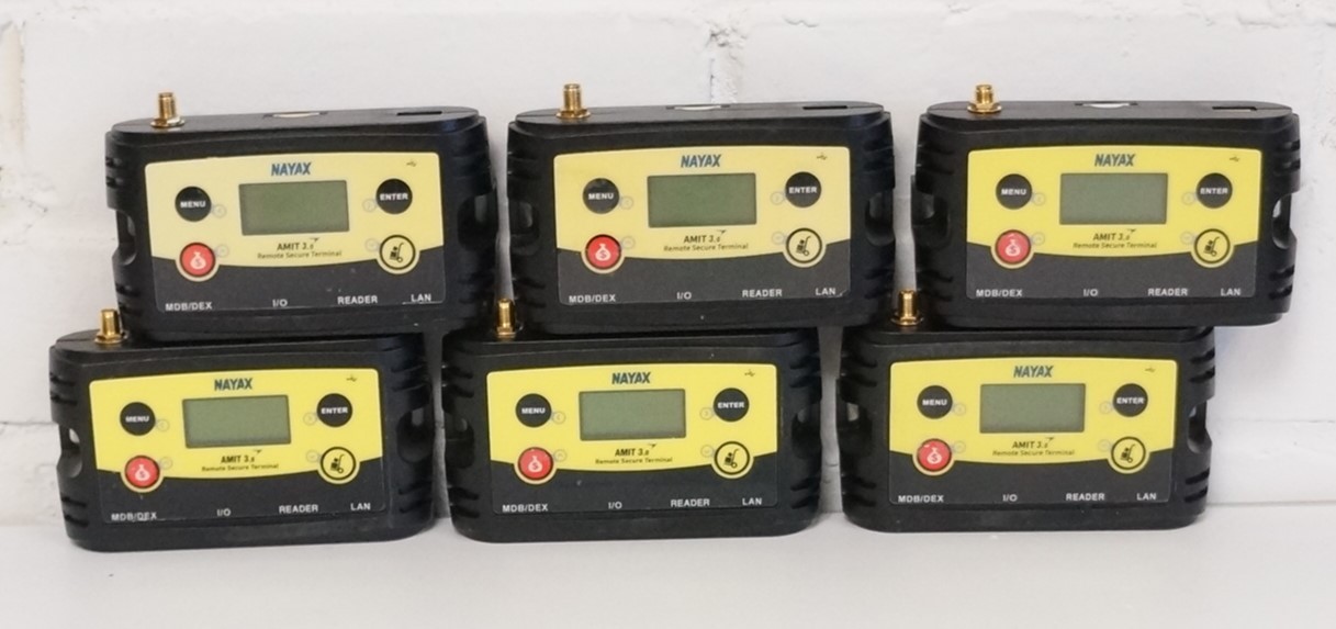 Lot of 6 Nayax Amit 3.0 4GA Remote Secure Terminal PARTS ONLY