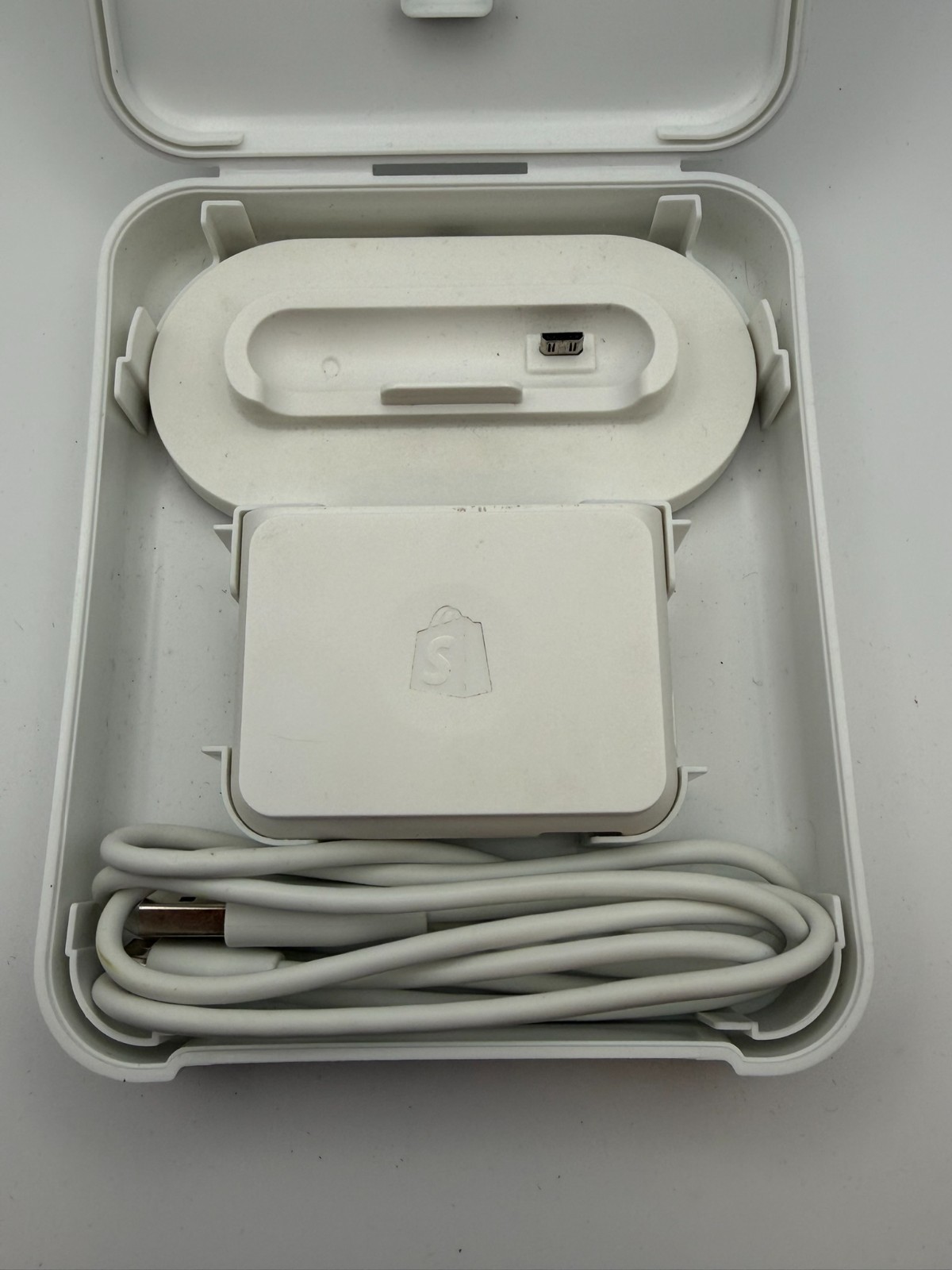 Shopify Chip & Swipe Card Reader White Model S1701 w/ Dock & USB