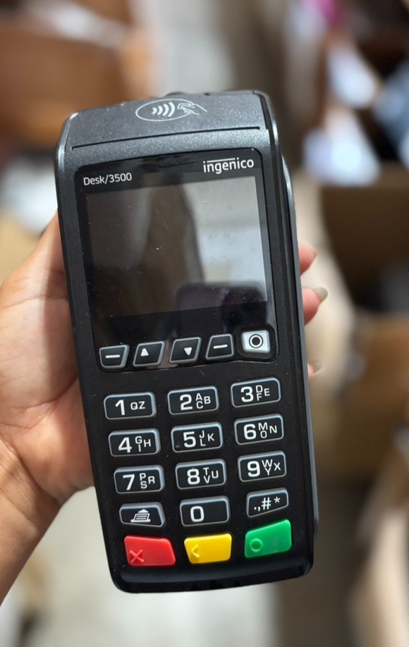 Ingenico Desk/3500 Black Handheld Ethernet Color Display Credit Card Terminal