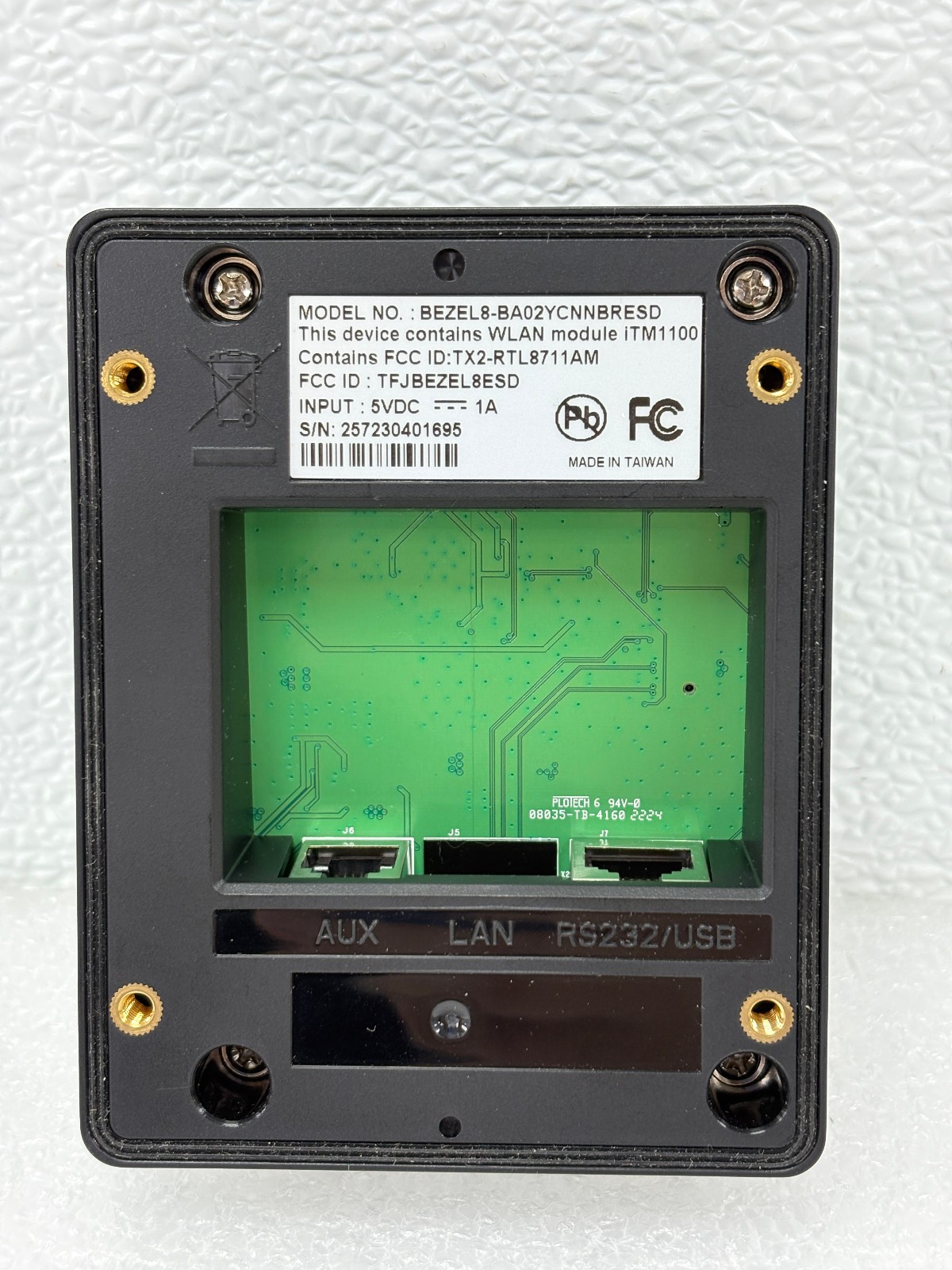 USED | ESD / UIC BEZEL8 Contactless Smart Card POS Reader Terminal Only – Black