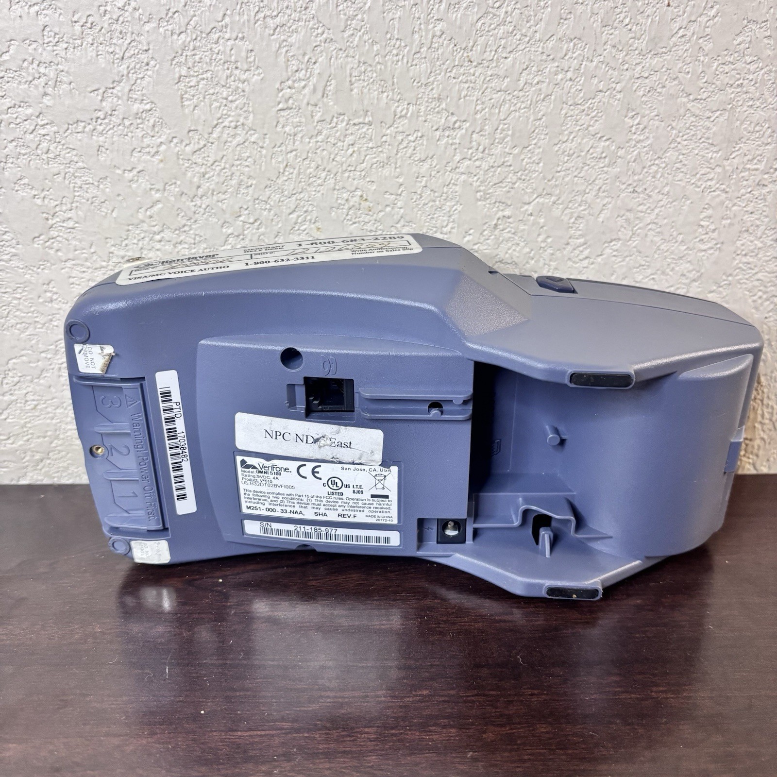VeriFone Vx510 Omni-5100 Wireless Credit Card Portable Swiper/Printer Terminal