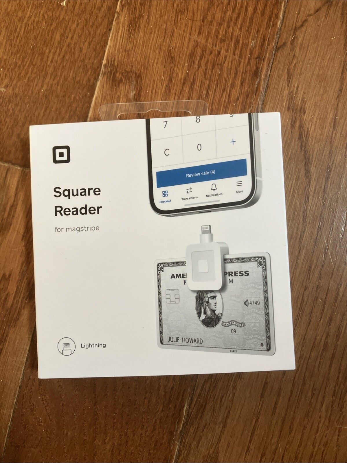 NEW Square – Magstripe Reader with Lightning Connector – Glossy White