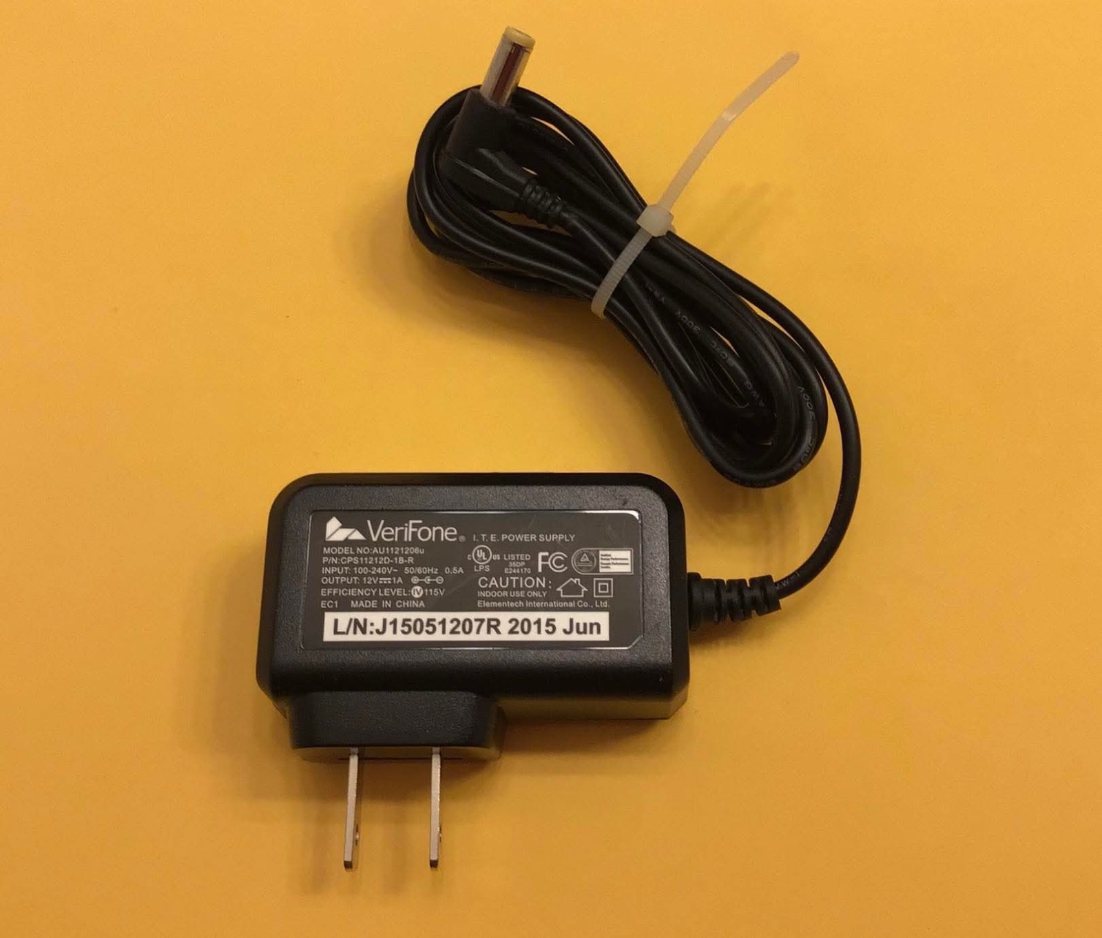 VeriFone 12V Power Supply, MX915 MX925, CPS11212-1C-R, Model AU1121206u ✨used✨