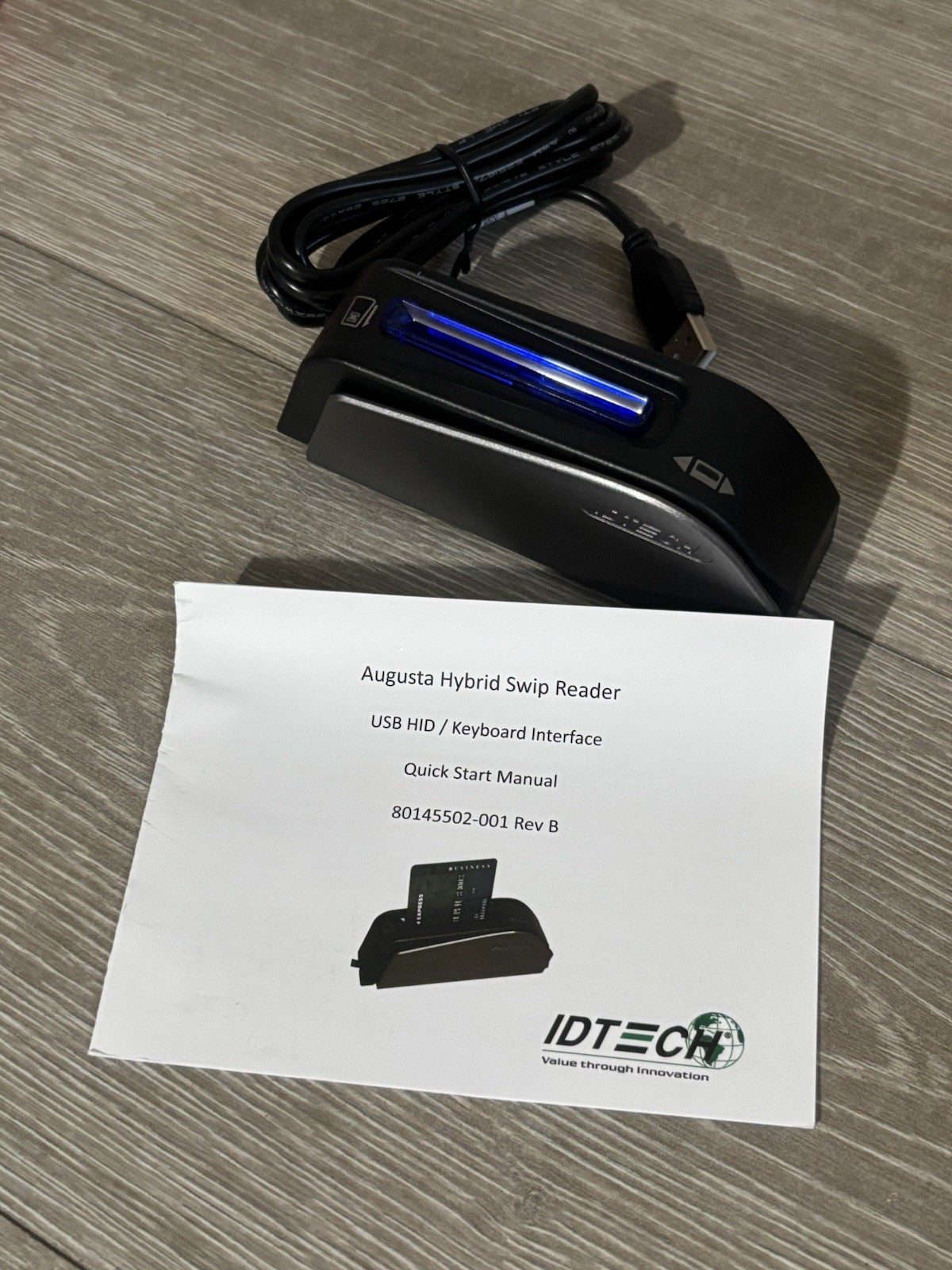 ID Tech Augusta, IDEM-251P, USB Chip and Magnetic Stripe Card Reader