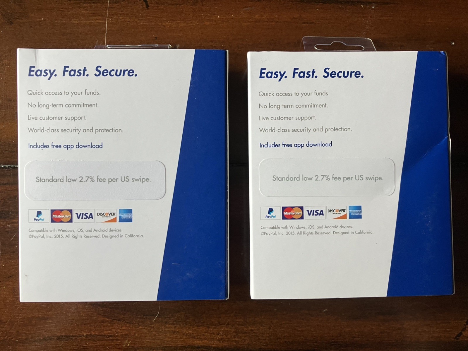 PayPal Mobile Card Reader Audio Jack LOT OF 2 Swiper For iPhone Android RETIRED