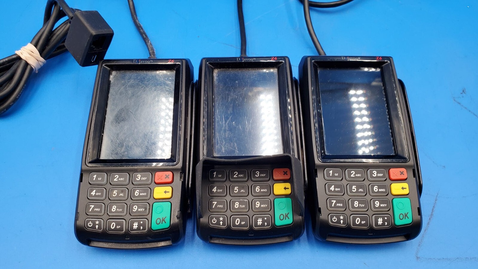 LOT OF 3/ Dejavoo – Z6 Credit Card Terminal – Model VEGA3000