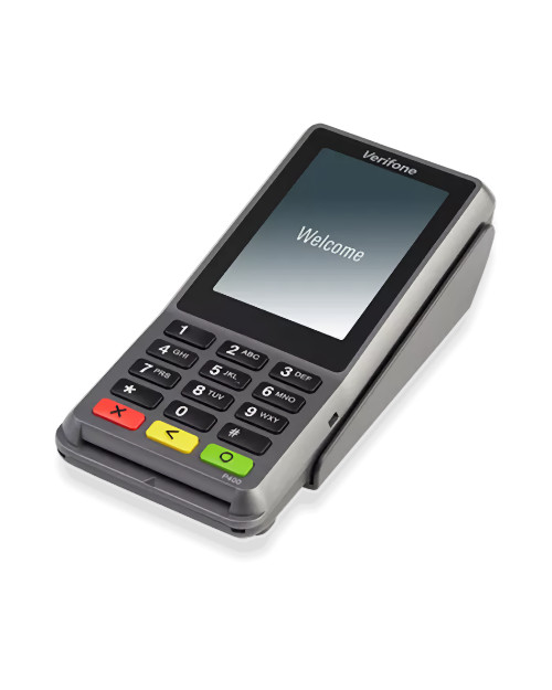 VeriFone P400 Plus Credit Card Reader With Stand & Cords