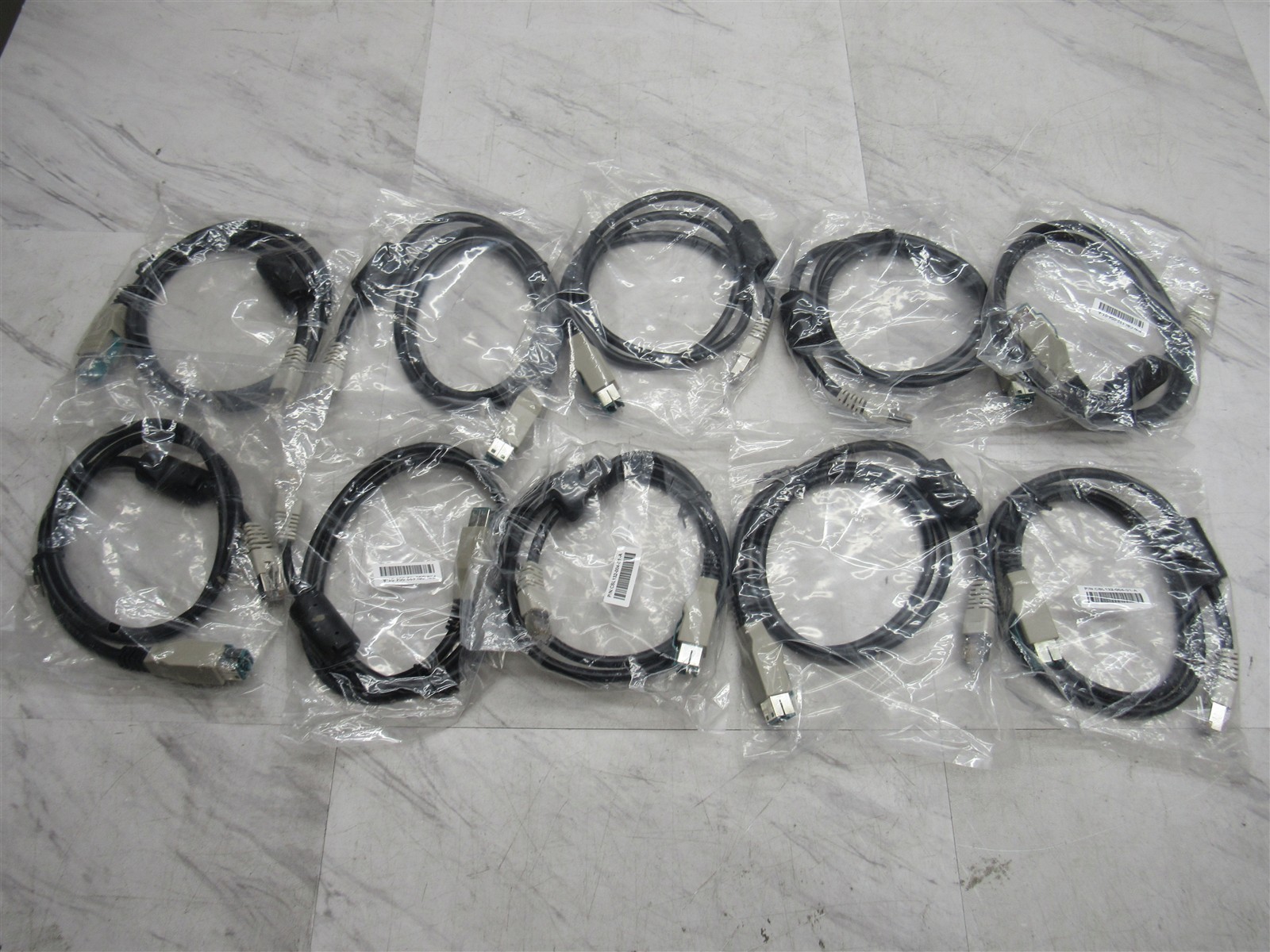 10 LOT NEW Verifone CBL132-004-01-A Cable, RJ45 to Powered USB Connector