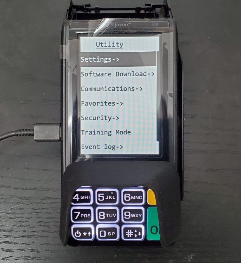 DEJAVOO Z9 VEGA3000 BLACK 3.5″ CREDIT CARD TERMINAL
