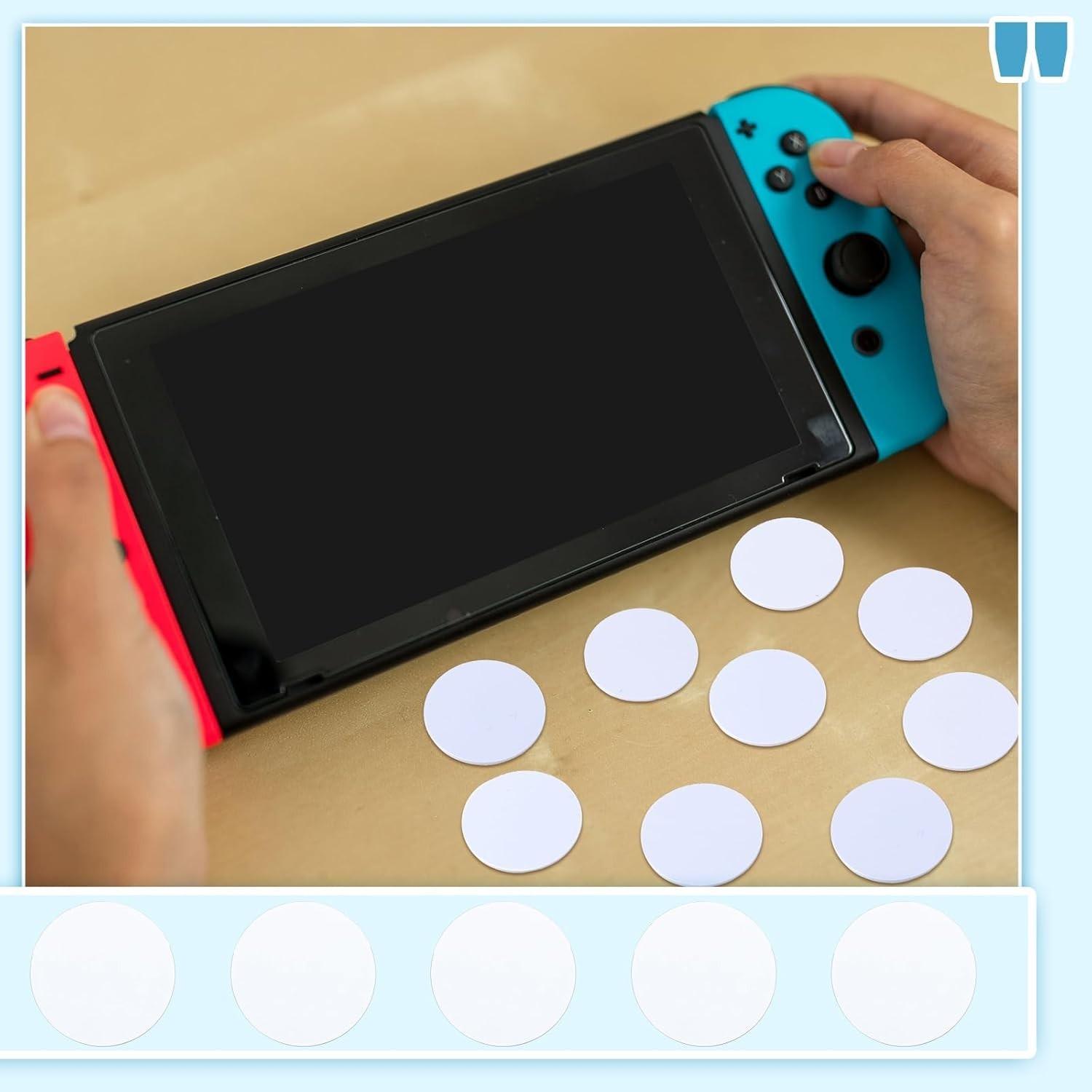 Versatile 50 Pcs NFC Tags with Adhesive Back – Ideal for Gaming & Business Cards