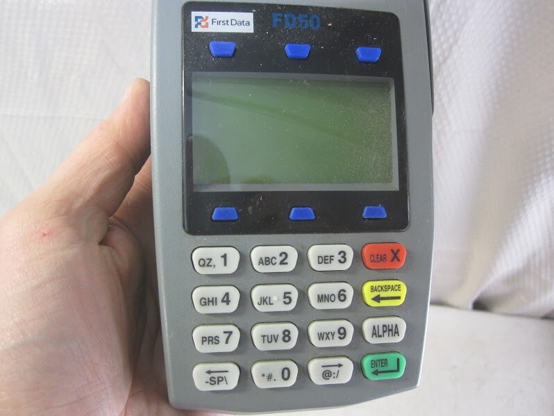 First Data FD-50 Credit Card Processing Terminal – No Power Adapter