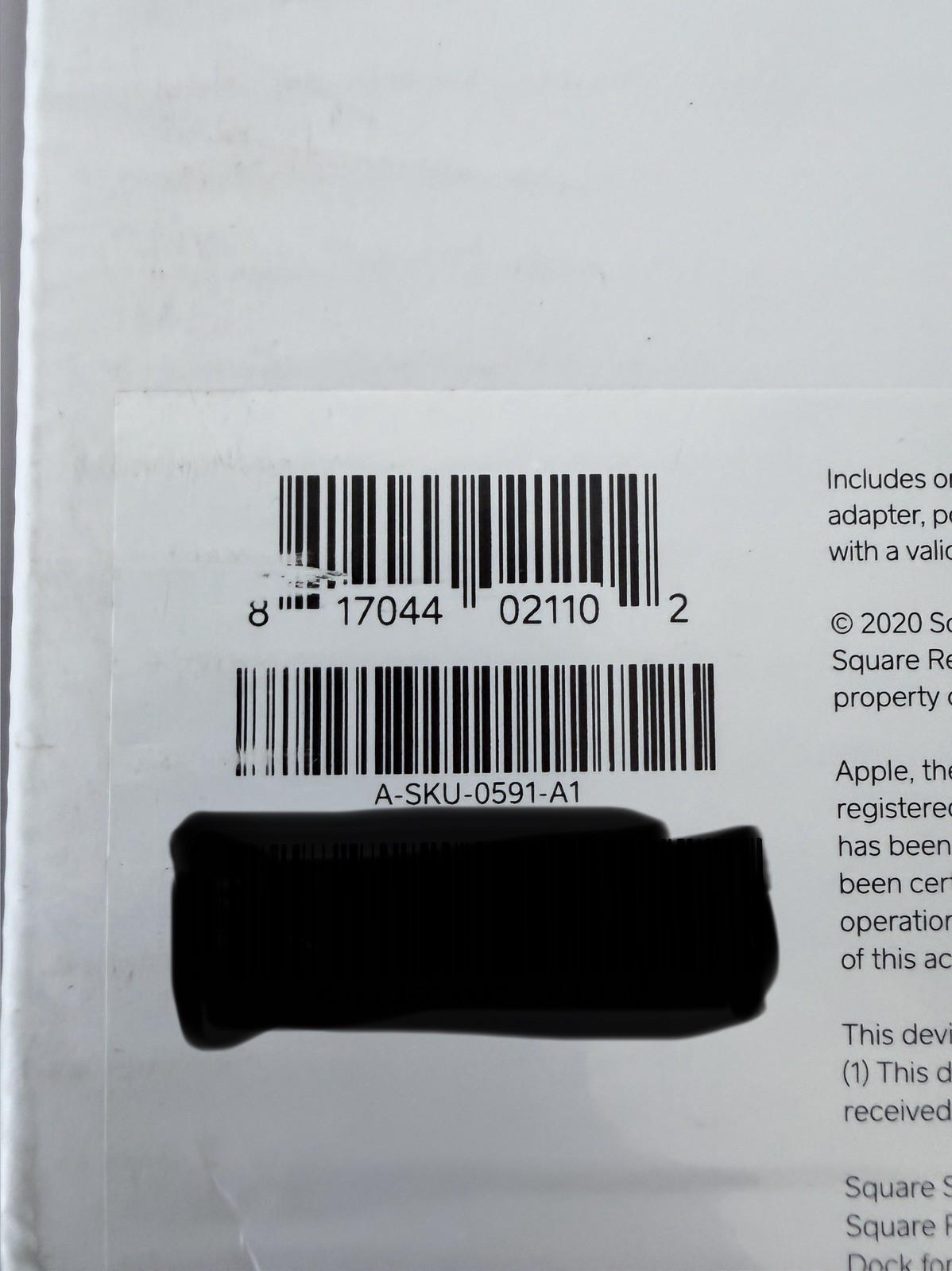 Square Stand A-SKU-0591-A1 Contactless & Chip Bundle Reader