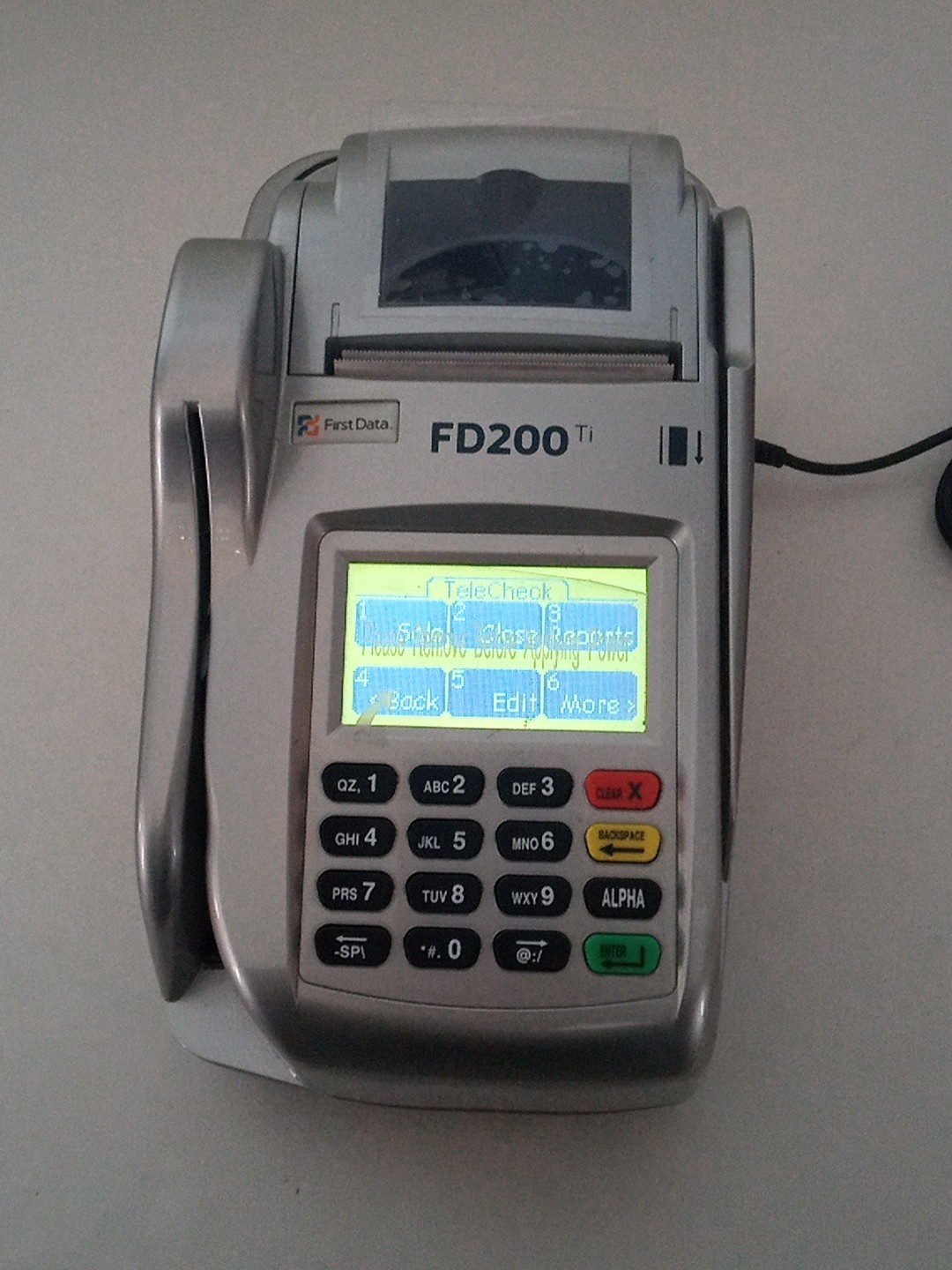 First Data FD200ti Touch Screen Credit Card Terminal