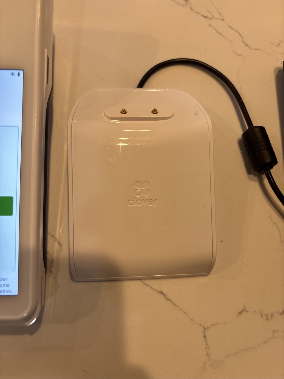 Clover Flex 2 C403 Card Reader POS System + Clover K400 Flex Cradle TESTED