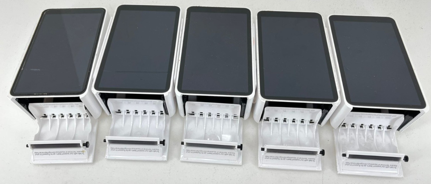 Lot Of 5 Square SPD2-01 Touch Screen Card Terminal (For Parts Or Repairs)
