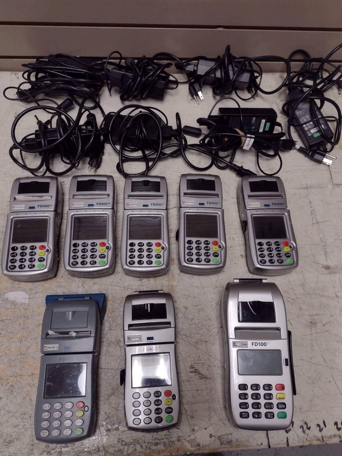 BULK LOT of Credit Card Machine PIN Swipe Chip Reader – FD100 TI FD400 GT – @101