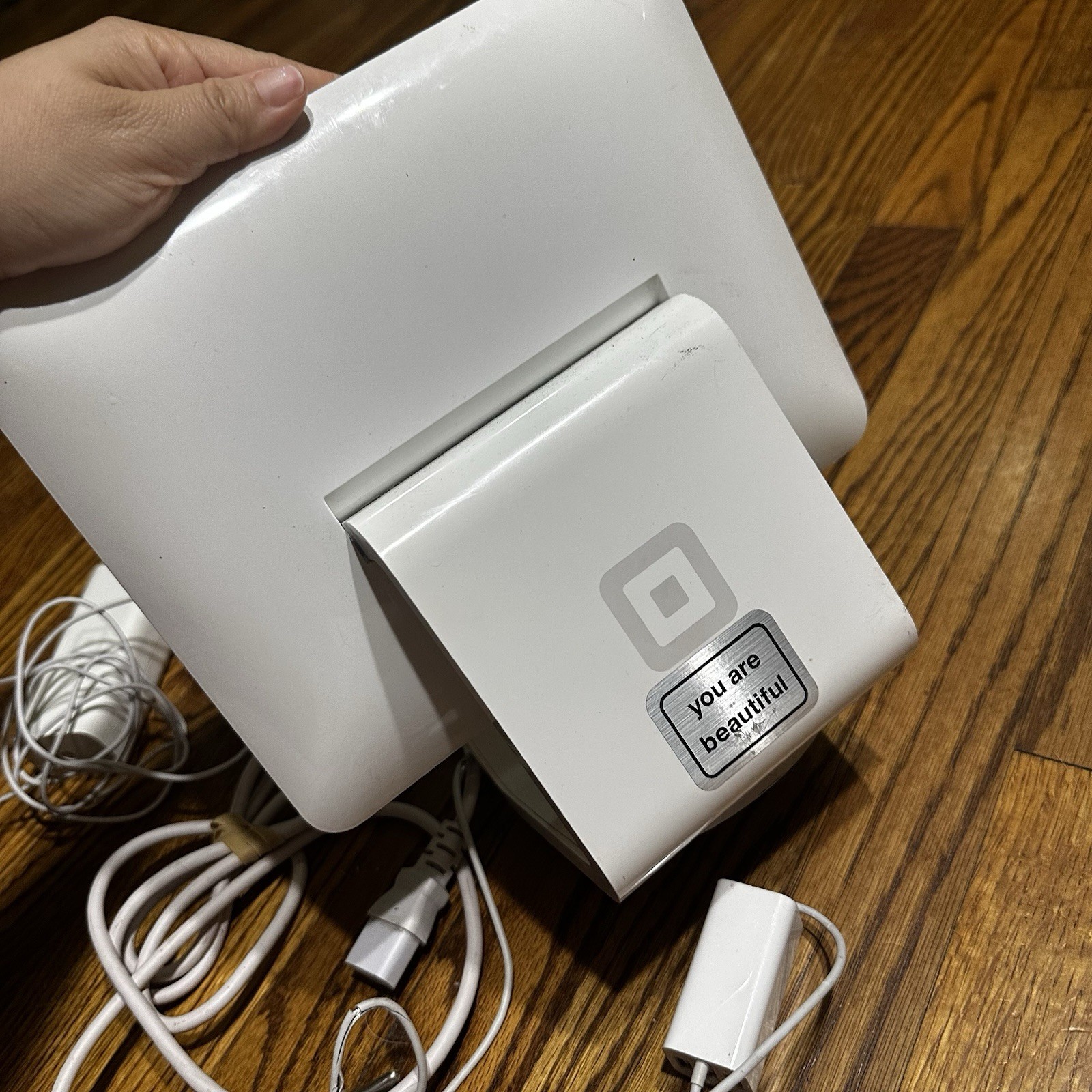 Square Stand 1st Gen POS Terminal with Reader & Power Cables – AS IS / NO IPAD